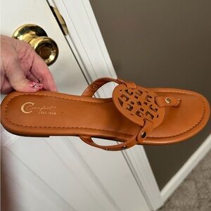 Comfort tan sandals size 11 $15new